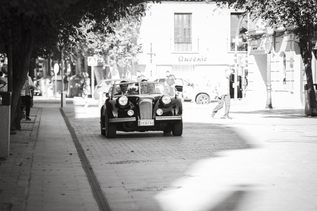 La novia llega a la iglesia