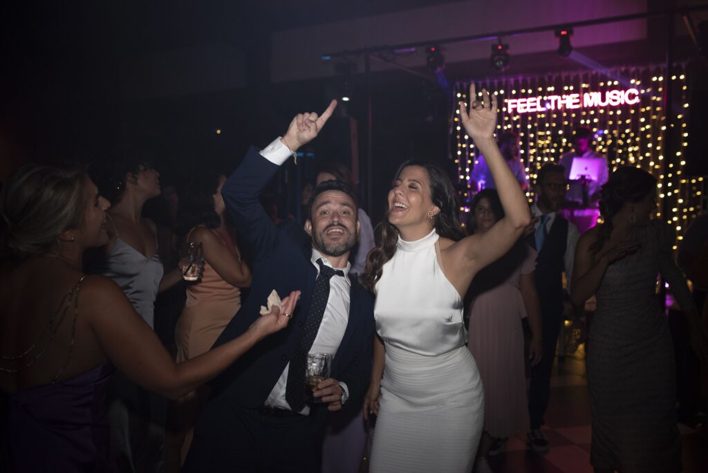 La novia bailando