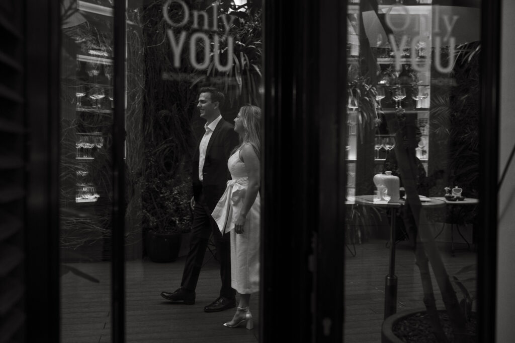 Los novios en su fiesta de pre boda