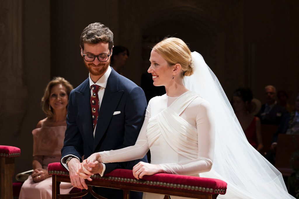 los novios en la Ceremonia