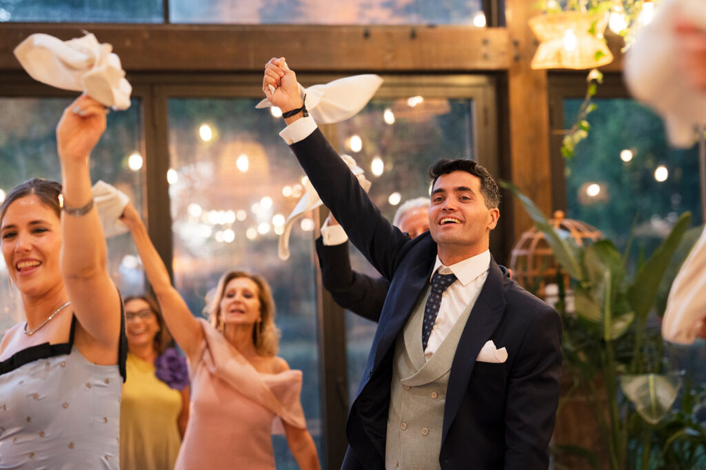 La entrada de los novios