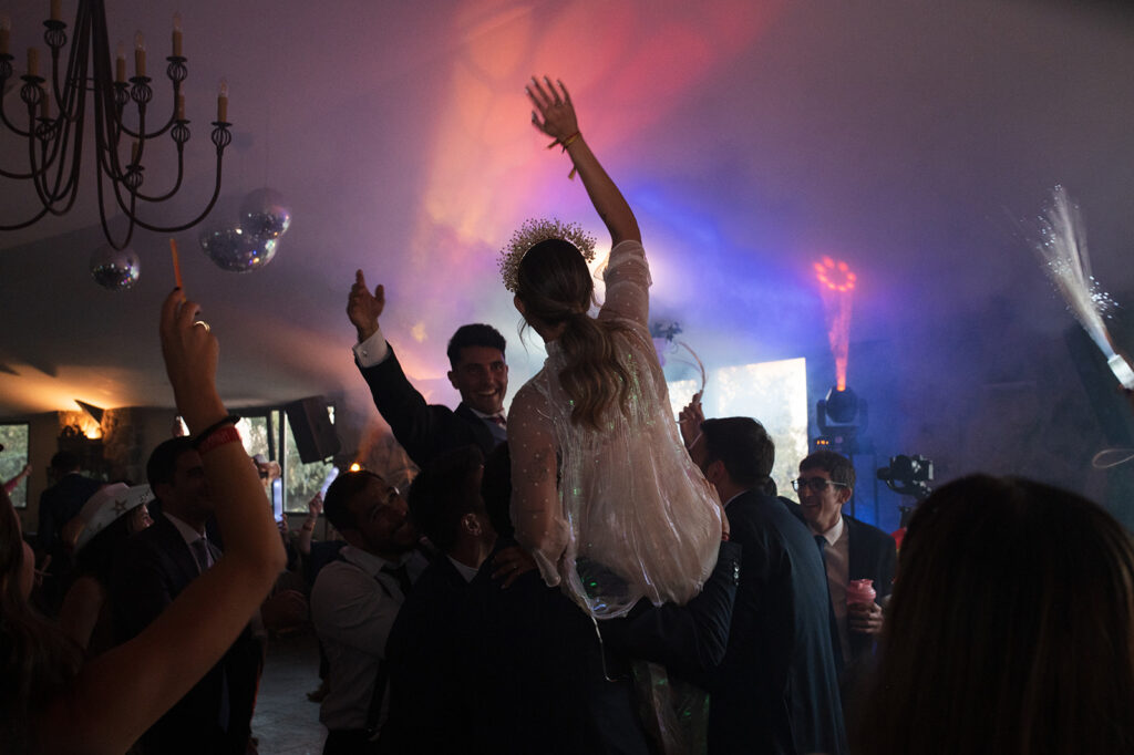 Los novios durante la horra loca